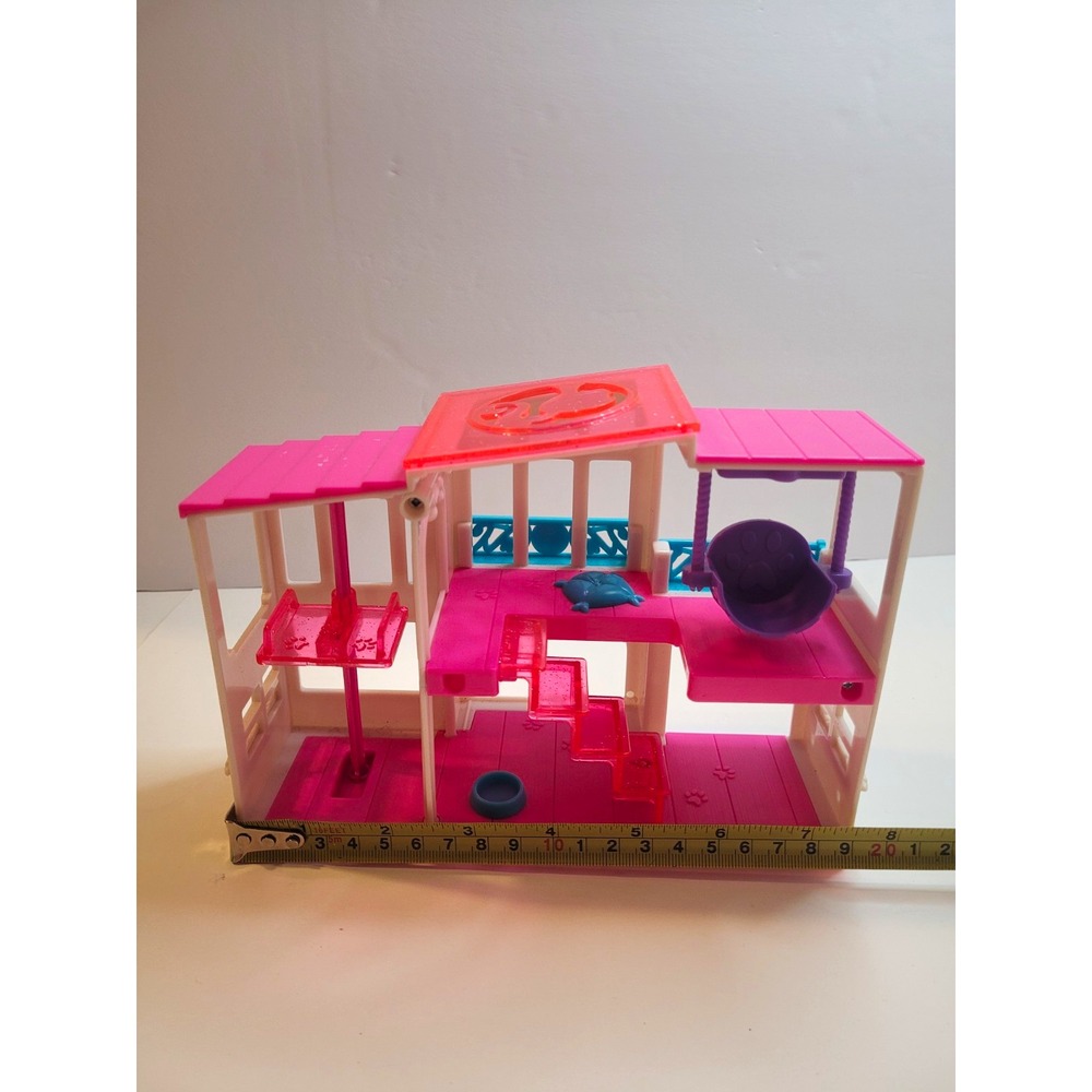 Retro Kidcore Barbie Pet Dreamhouse 2-Sided Playset Just Play Pink Puppy House